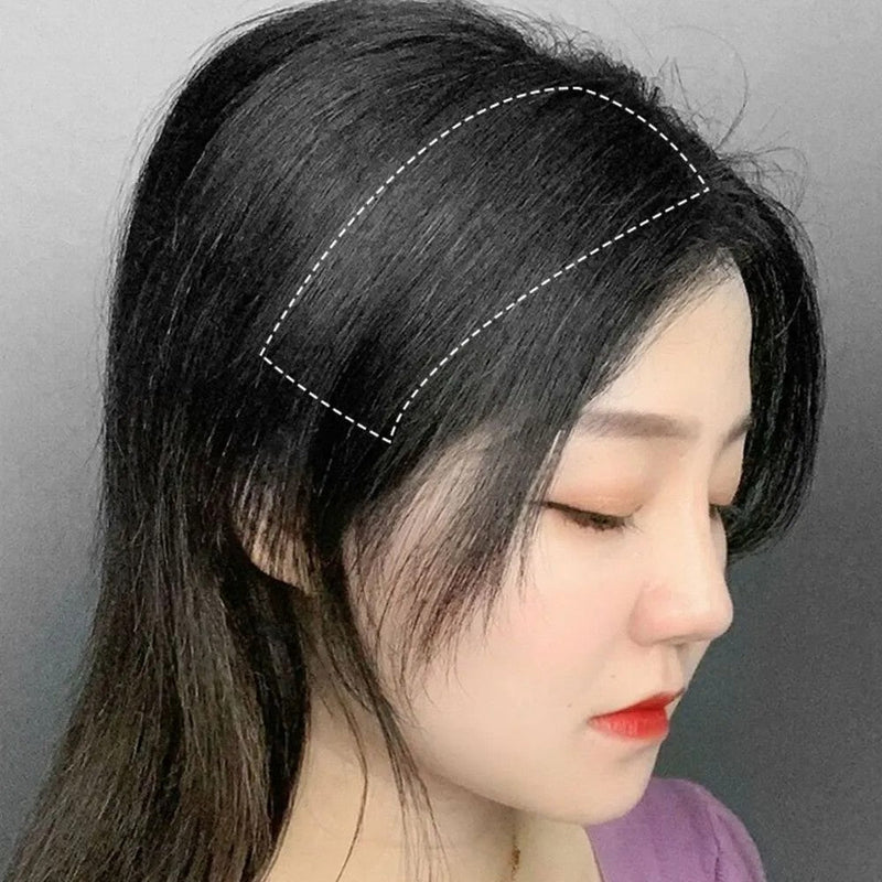 ১ জোড়া-১২ ইঞ্চি (কালো কালার)Hair Pads Clip in Hair Extension Lining