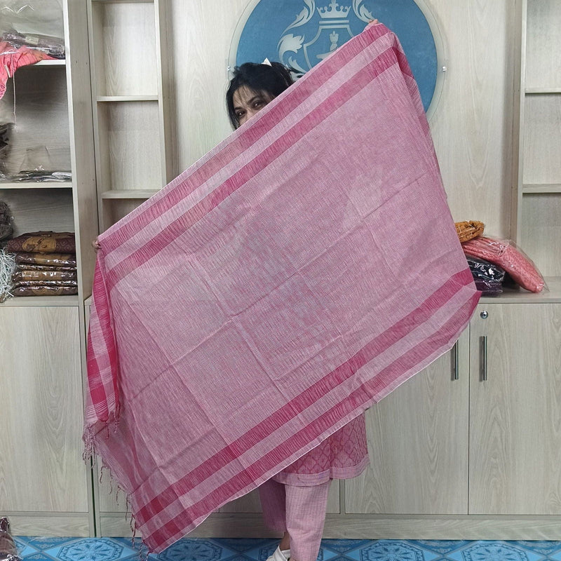 100% Cotton Jamdani Handloom Shalwar Kameez-Pink Color - China To BD Web