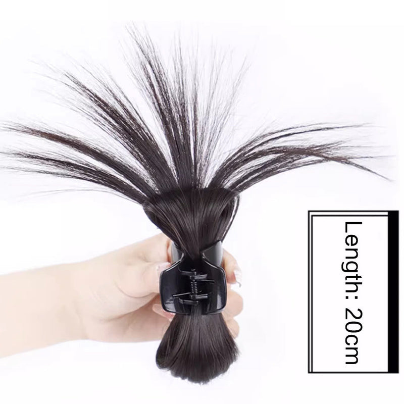 Messy Bun Hair Piece Claw Clip-Black Color
