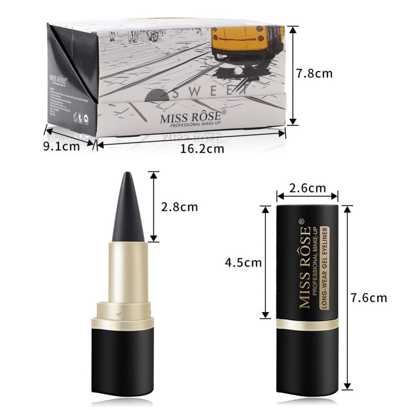 Natural Black Eyeliner & Gel Pencil-2pcs