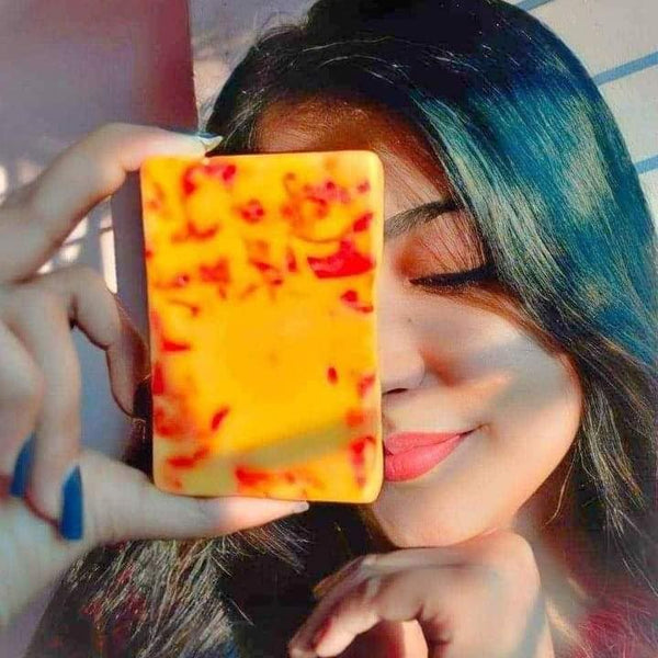 ( ১ পিস ) Saffron Goat Milk Handmade Soap