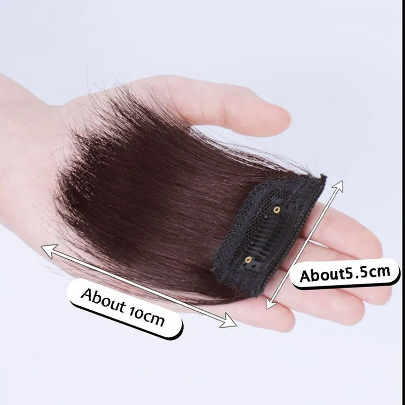 ৪ ইঞ্চি (লাইট ব্রাউন কালার) Women Fluffy Invisible Seamless Hair Pads Clip in Hair Extension Lining
