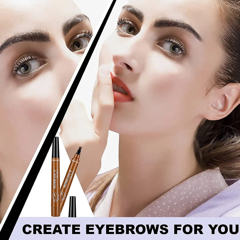 ৩ কালারের কম্বো- 4 Points Eyebrow Pen