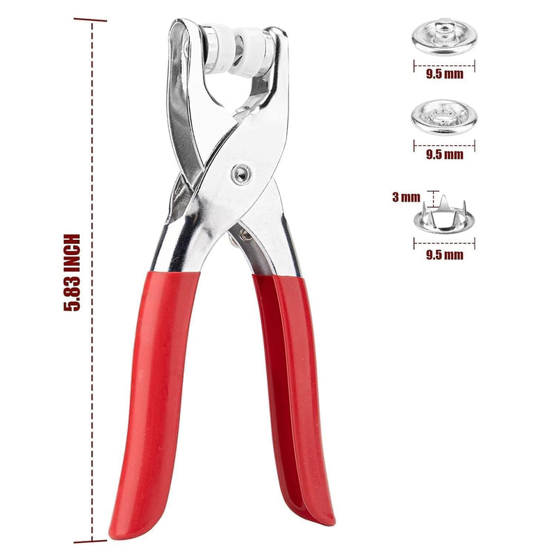 Snap Buttons Kit with Hand Pliers