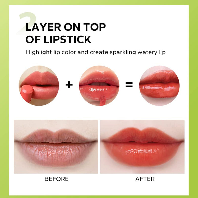 BEAUTY GLAZED  Lip Essence Lip Oil 4 Shad-Combo