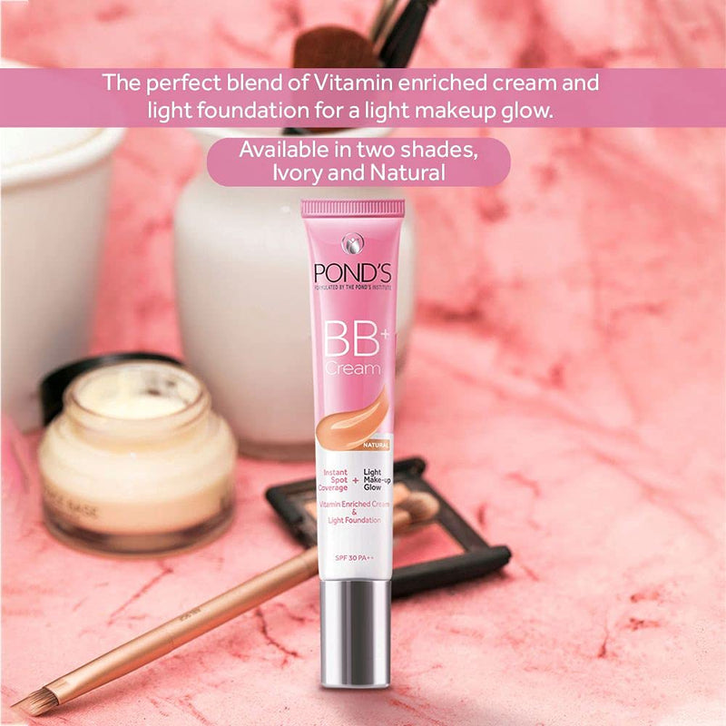 Ponds BB+ Cream Instant Spot Coverage + Light Make-up Glow (Ivory shad)