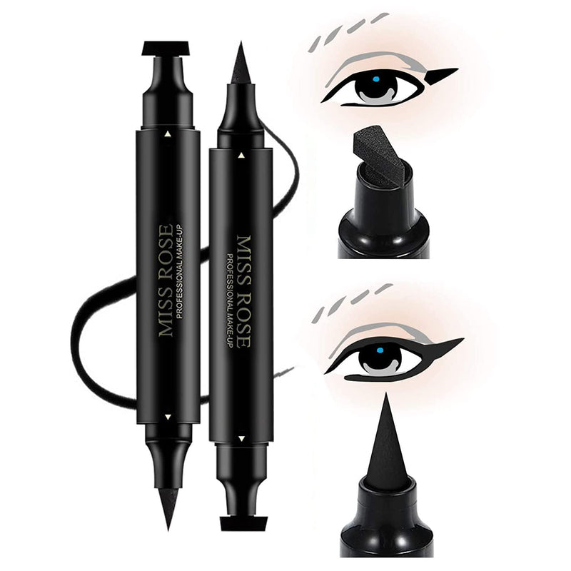 Eid Offer-2 pcs-Miss Rose Stamp Eyeliner 2 in 1