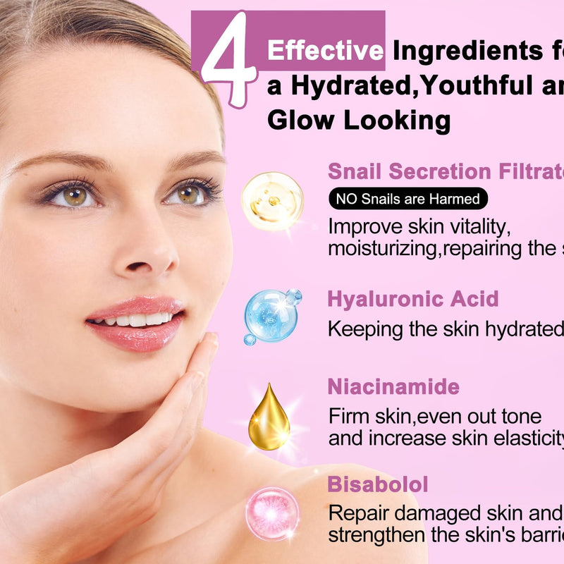 Cosrx All About Snail Kit(Gel Cleanser 20ml,Essence 30ml,Eye Cream 5ml & 92 Cream 20g)