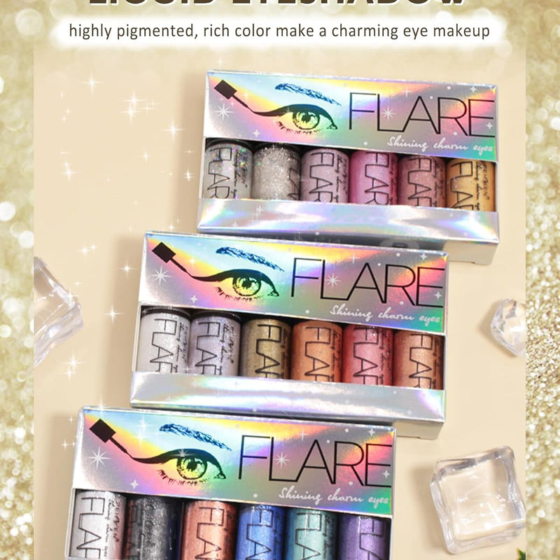 6Pcs-Diamond Glitter Liquid Eyeliner Set