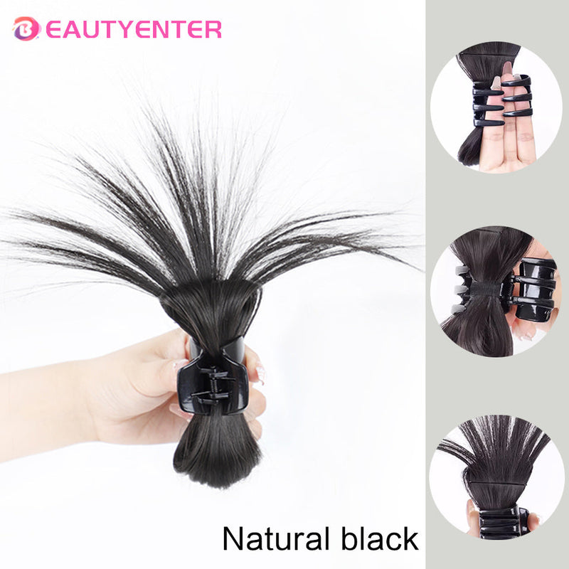 Messy Bun Hair Piece Claw Clip-Black Color