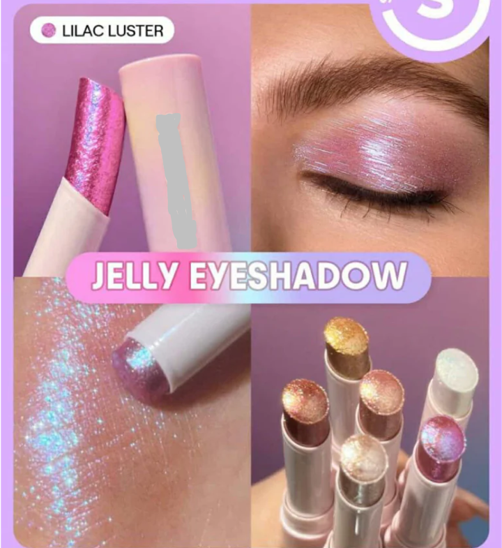 ✨💖Purple-পার্টি, ফটোশুট বা ডেইলি মেকআপ-Jelly Shimmer Stick / Glitter Eyeshadow Stick