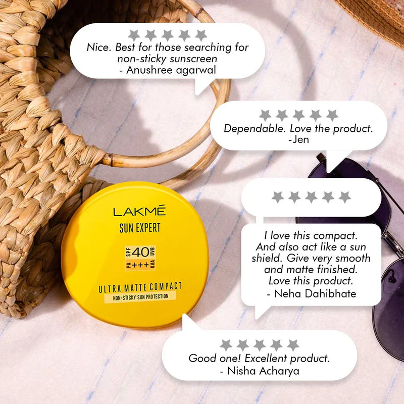 Lakme Sun Expert Ultra Matte Compact  SPF40 PA+++