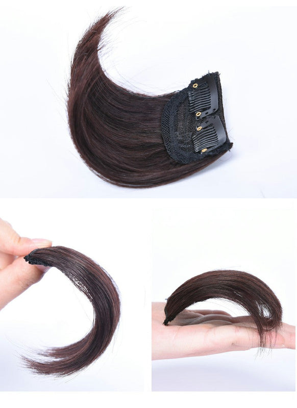 ৪ ইঞ্চি (লাইট ব্রাউন কালার) Women Fluffy Invisible Seamless Hair Pads Clip in Hair Extension Lining