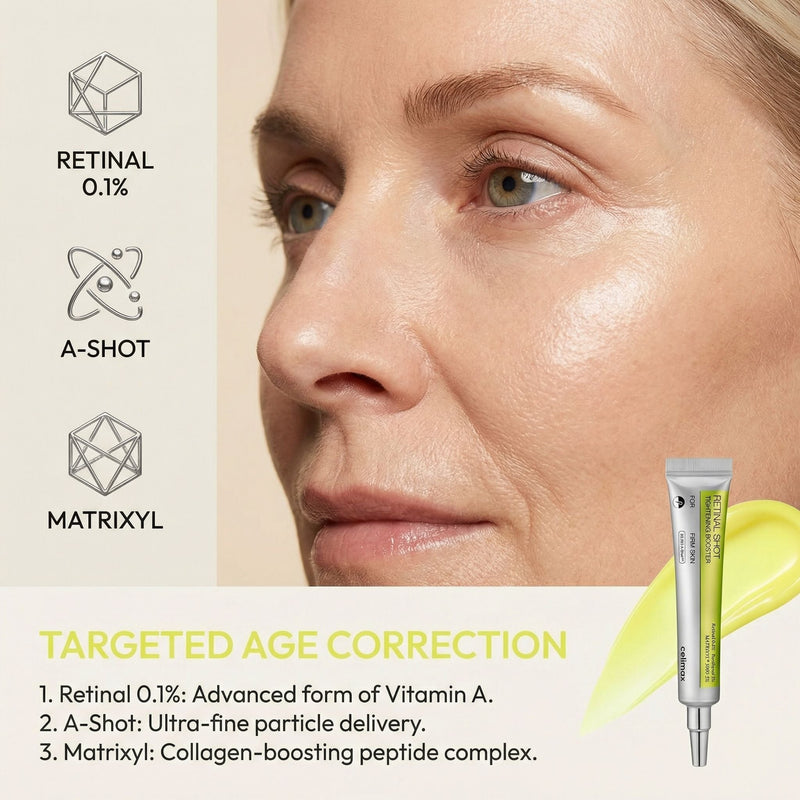 ✨💛 Retinal Shot Tightening Booster – এজিং কেয়ার অ্যান্টি-রিঙ্কল সিরাম 💛✨