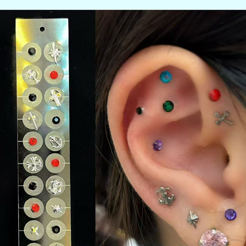 Mini Crystal Stud Earrings Set