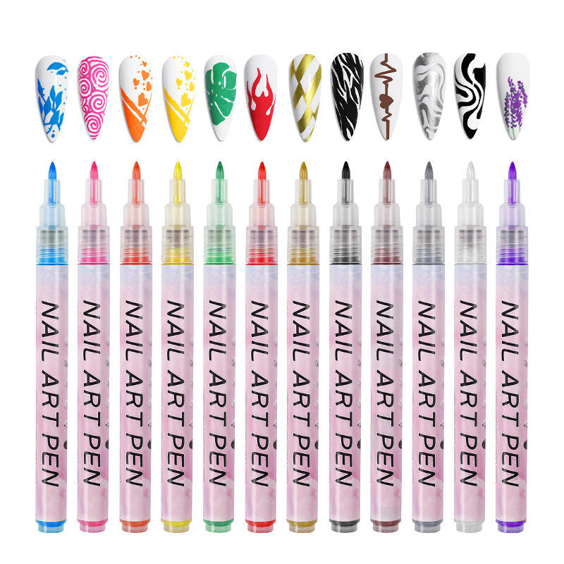 Nail Art Pen Set (Multi Color)