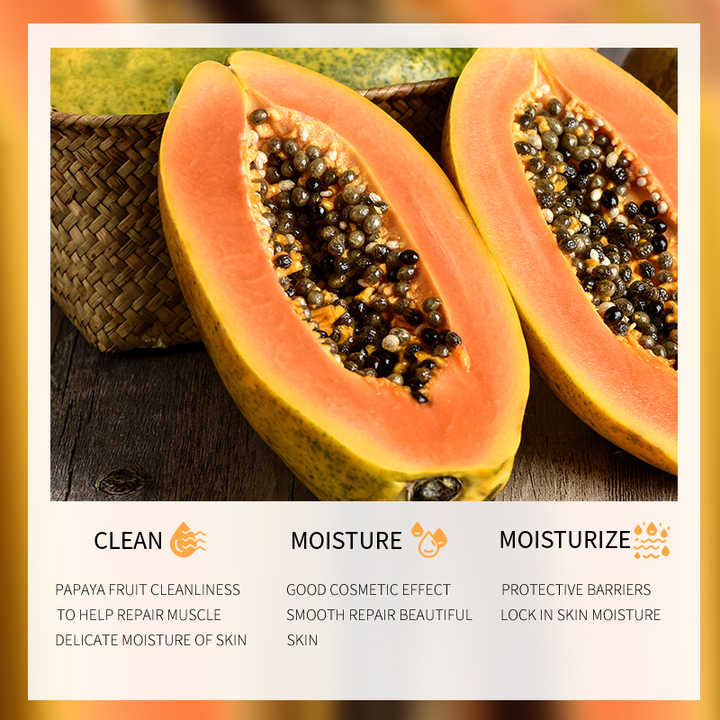BIOAQUA Papaya Cleansing Cleanser-1pcs+১ পিচ ফ্রি