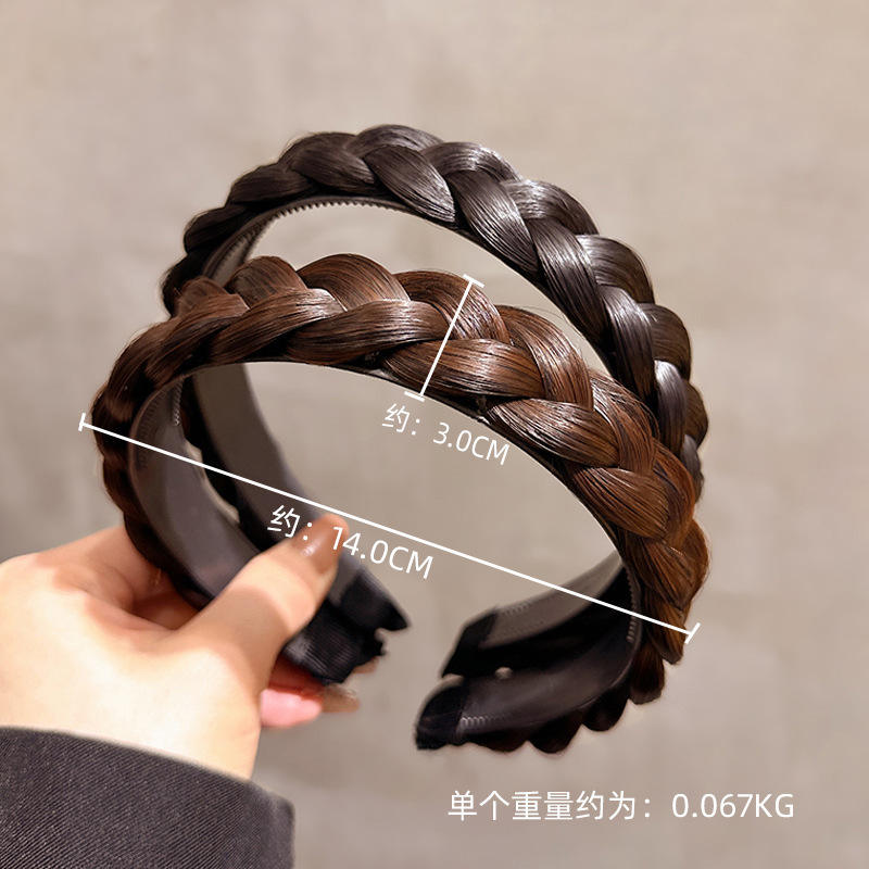 🖤✨ Braided Hair Band – স্টাইলিশ ব্রেইডেড হেয়ার ব্যান্ড (Black) ✨🖤