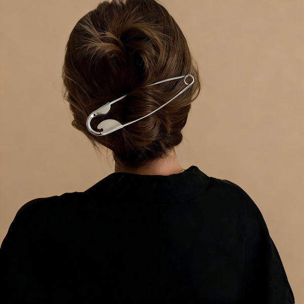 Safety Pin Hair Bun Stick Clip