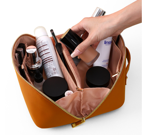 👜✨ Portable Makeup Organizer Bag – ট্রাভেল ফ্রেন্ডলি কসমেটিক স্টোরেজ ব্যাগ ✨👜