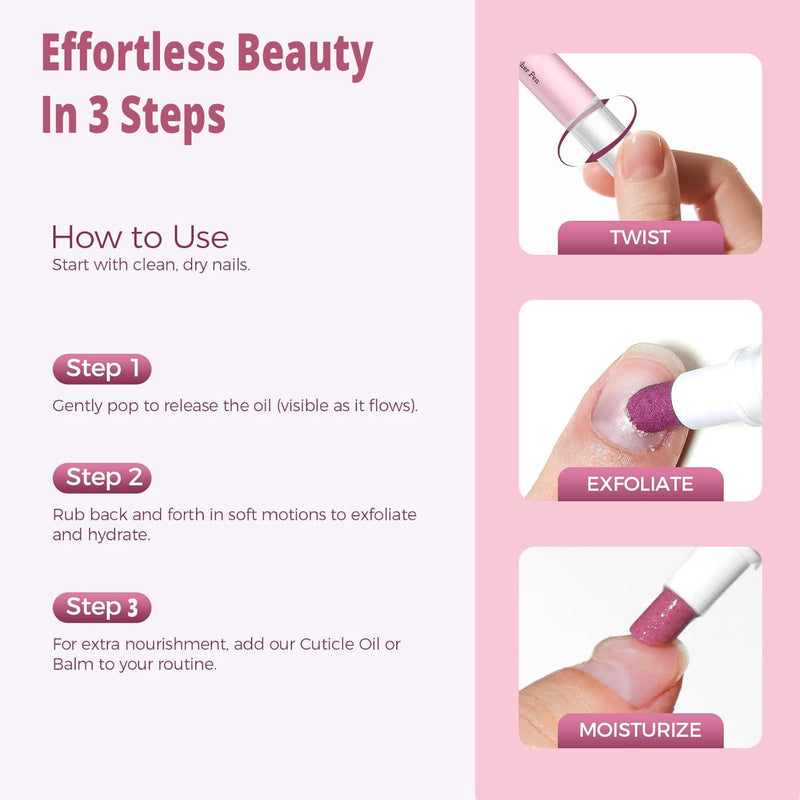 2-in-1 Quartz Cuticle Oil Pusher Pen