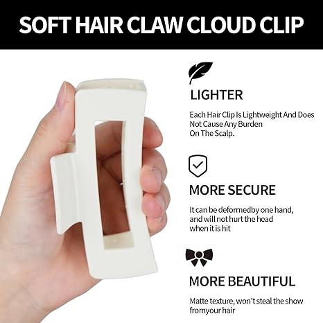Squishy Pinchable Hair Clamps