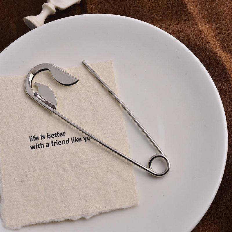 Safety Pin Hair Bun Stick Clip