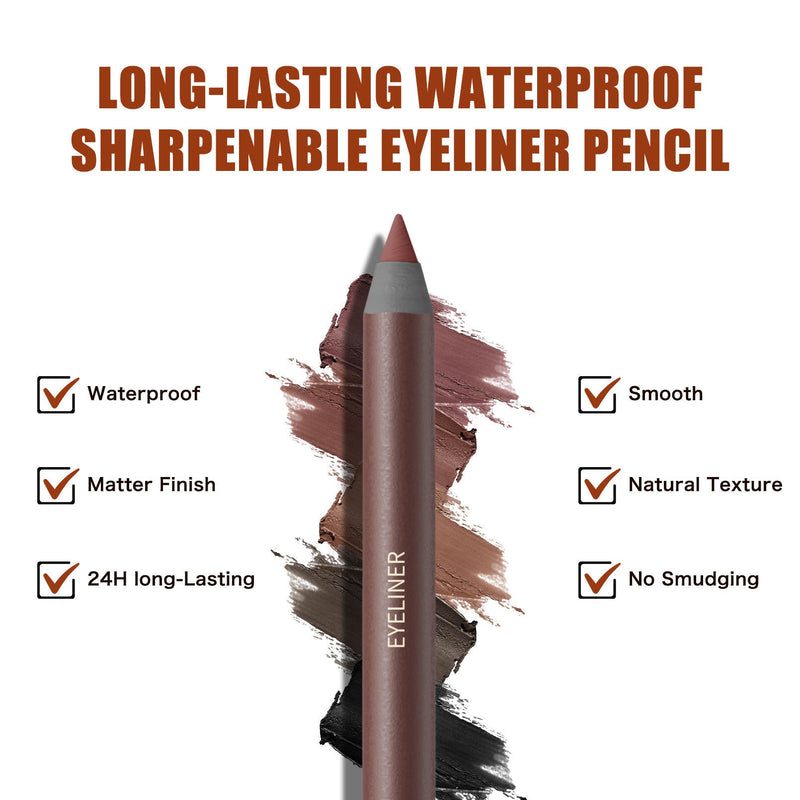 🖤✨ Waterproof Gel Eyeliner Pencil – স্মাজ প্রুফ আইলাইনার ✨