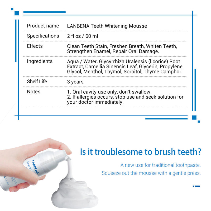 LANBENA Tooth-Cleaning Mousse Toothpaste