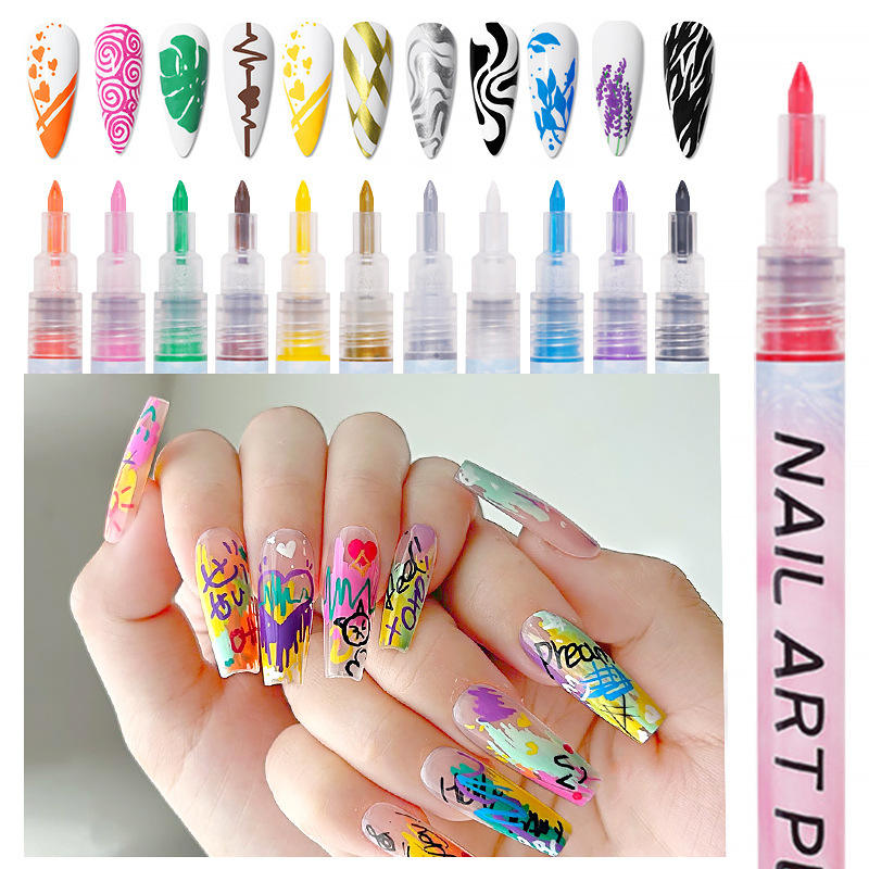 Nail Art Pen Set (Multi Color)