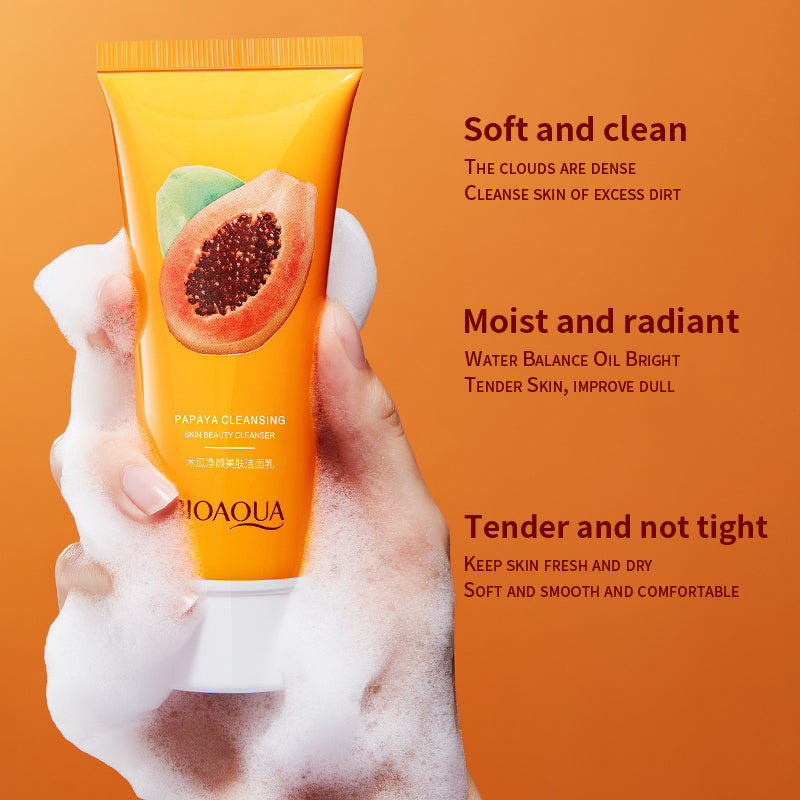 BIOAQUA Papaya Cleansing Cleanser-1pcs+১ পিচ ফ্রি