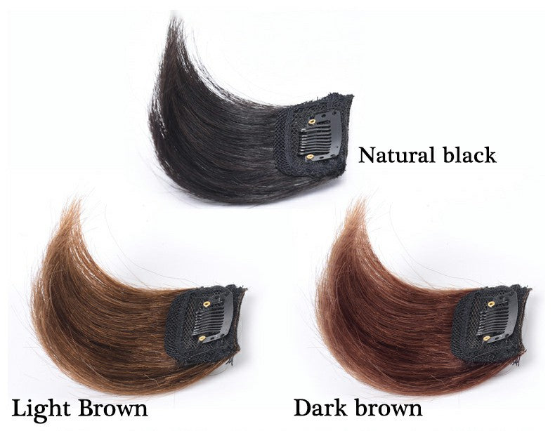 ৪ ইঞ্চি (লাইট ব্রাউন কালার) Women Fluffy Invisible Seamless Hair Pads Clip in Hair Extension Lining