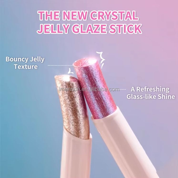 ✨💖Purple+Golden-পার্টি, ফটোশুট বা ডেইলি মেকআপ-Jelly Shimmer Stick / Glitter Eyeshadow Stick