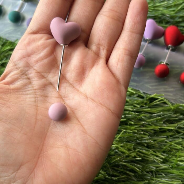 Heart Shaped Loop Takni Pins