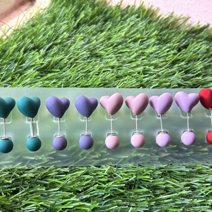 Heart Shaped Loop Takni Pins