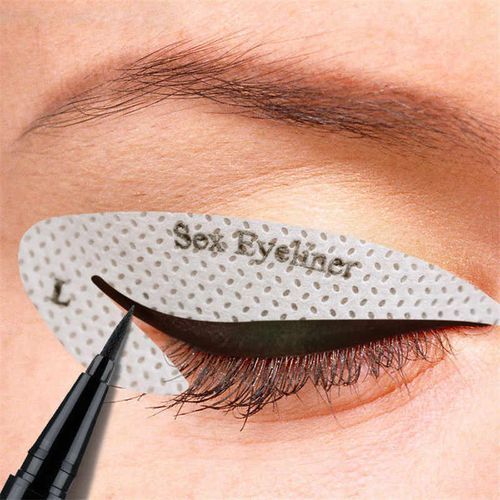 ৪টা সিটে ৩২ জোরা-Self Adhesive Eyeliner Eyeshadow Stencils