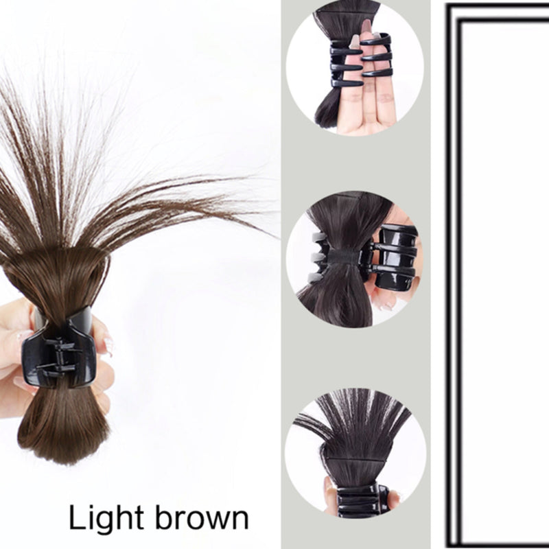 Messy Bun Hair Piece Claw Clip-Dark Brown Color