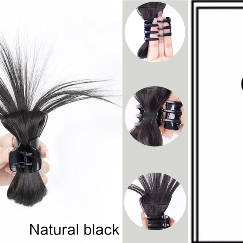 Messy Bun Hair Piece Claw Clip-Light Brown Color