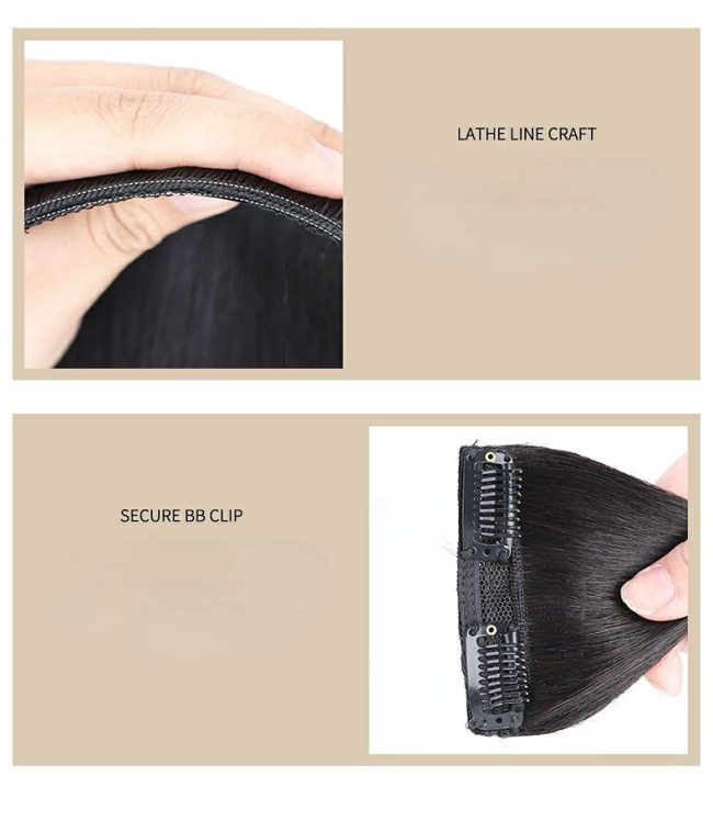 ১ জোড়া-৮ ইঞ্চি (ডার্ক ব্রাউন কালার)Hair Pads Clip in Hair Extension Lining