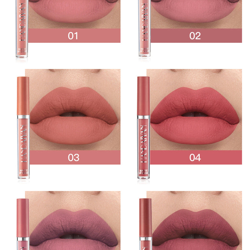 Handaiyan 6 Color Matte Liquid Lipstick