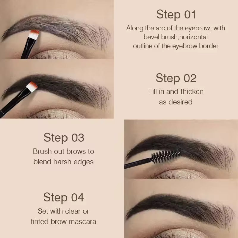 Black 04 Shade-আকর্ষনীয় এবং নিখুঁত আইব্রো-Liquid Eyebrow Cream Set
