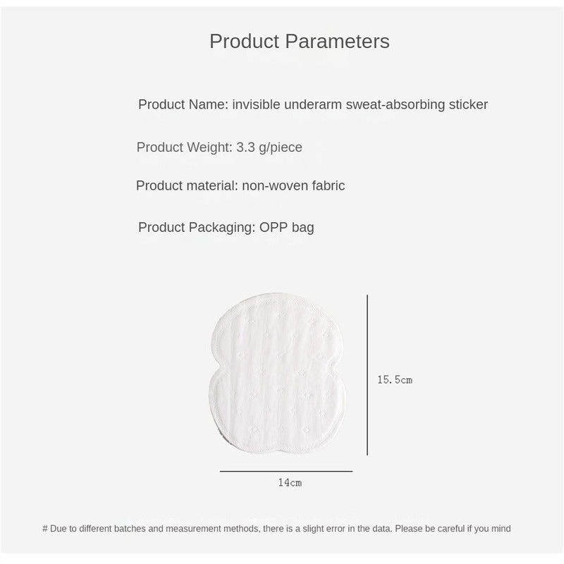 ১০০ পিচ -Deodorants Underarm Anti  Sweat Pads-100 pcs