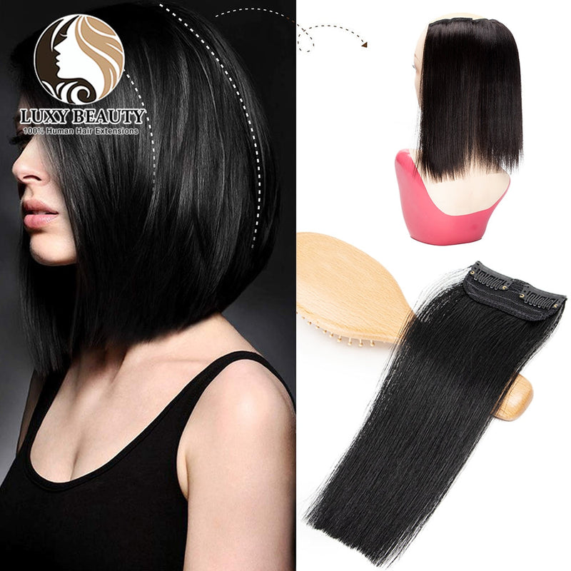 ১ জোড়া-১২ ইঞ্চি (ডার্ক ব্রাউন কালার) Hair Pads Clip in Hair Extension Lining