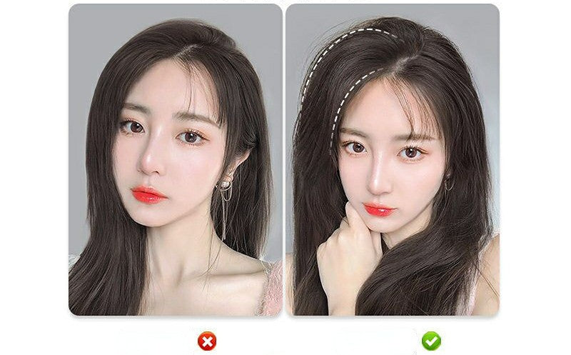 ১ জোড়া-৮ ইঞ্চি (ডার্ক ব্রাউন কালার)Hair Pads Clip in Hair Extension Lining