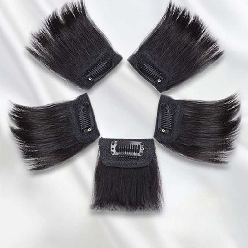 ৪ ইঞ্চি (লাইট ব্রাউন কালার) Women Fluffy Invisible Seamless Hair Pads Clip in Hair Extension Lining