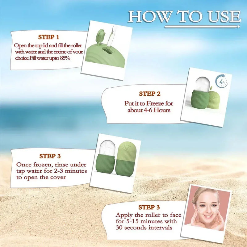 Ice Facial Silicone Roller-1 PCS