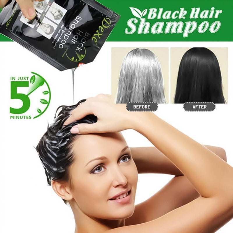 (৭০ টাকা পিচ ৫ পিচের সেট )Dexe Fast Black Hair Shampoo
