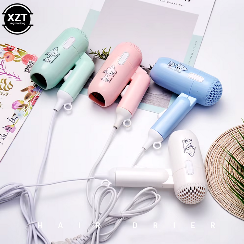 (ব্লু কালার) Two-Speed Wind Mini Hair Dryer