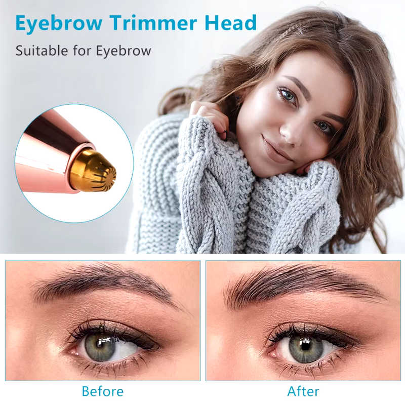 2 in 1 Rechargeable Electric Eyebrow Trimmer