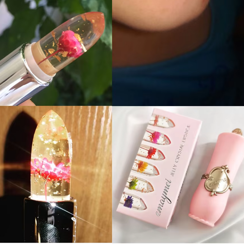 ( ৩ পিসের সেট ) Jelly Dried Flower Color Changing Lip Balm